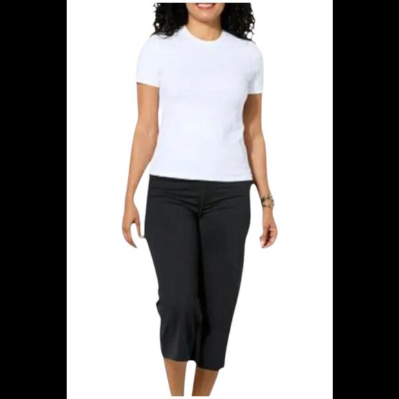 Joy Collection Women's Performance Crew Neck Tee w/Headband White - Regular - Picture 1 of 1